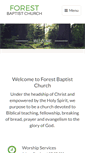 Mobile Screenshot of forestbaptist.ca